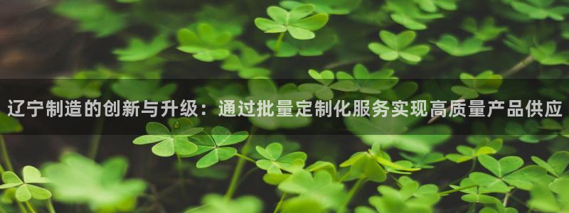 宏天广场娱乐会所电话：辽宁制造的创新与升级：通过批量定制化服