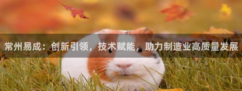 天宏娱乐场所：常州易成：创新引领，技术赋能，助力制造业高质量