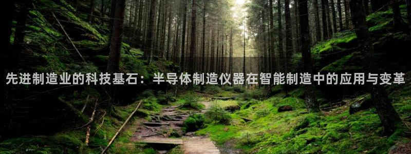 天宏娱乐是骗局吗：先进制造业的科技基石：半导体制造仪器在智能