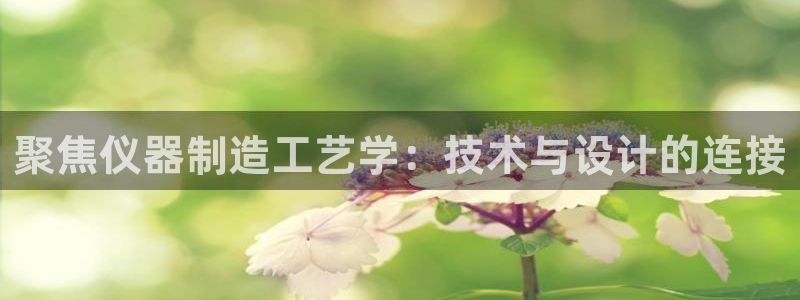 天宏娱乐有群：聚焦仪器制造工艺学：技术与设计的连接