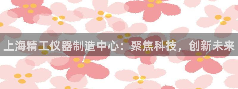 天宏娱乐关叔：上海精工仪器制造中心：聚焦科技，创新未来