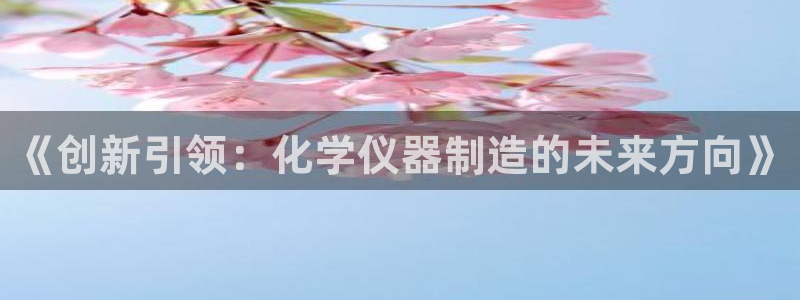 天宏娱乐晨叔：《创新引领：化学仪器制造的未来方向》