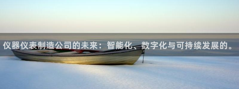 天宏娱乐平台登录：仪器仪表制造公司的未来：智能化、数字化与可