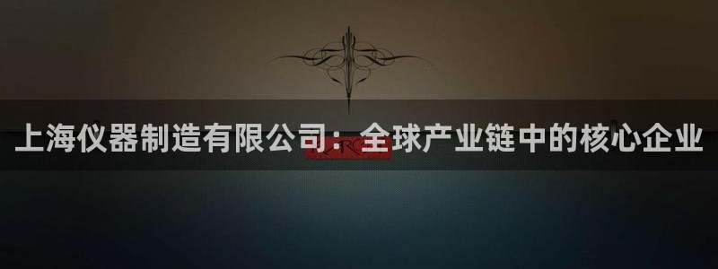 天宏娱乐倒闭了吗现在：上海仪器制造有限公司：全球产业链中的核